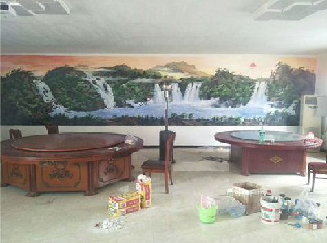 长阳墙绘-写实风景