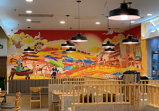 长阳商业空间彩绘介绍。