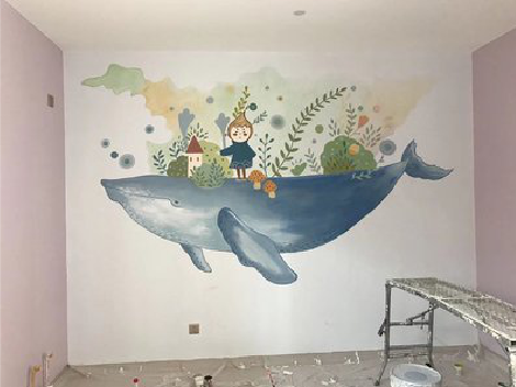 长阳手绘墙的特点及优势。