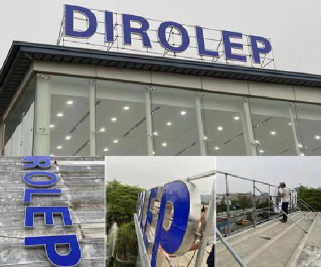 长阳楼顶发光字安装的注意事项。